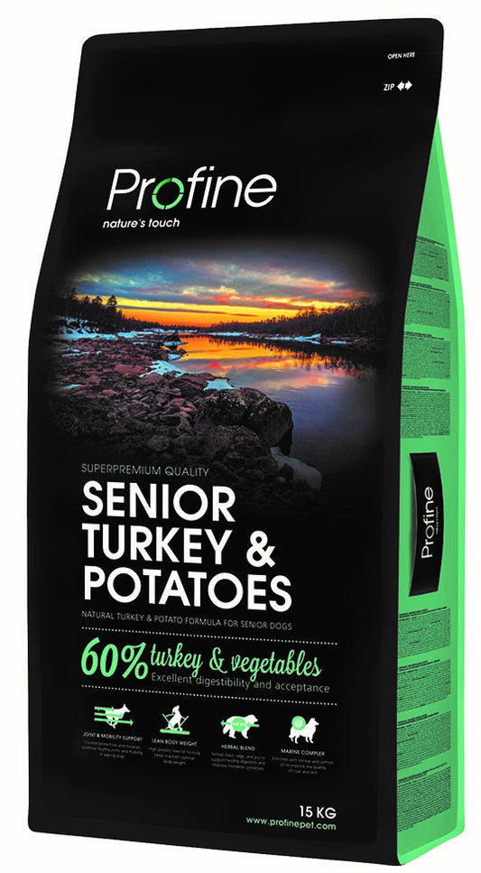 Profine hondenvoer Senior Turkey & Potatoes 12 kg