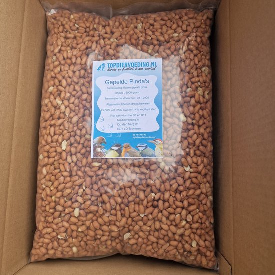 Gepelde Pinda’s voor vogels en eekhoorns – 10kg - Natuurlijk Vogelvoer