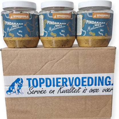 Pindakaas met Meelwormen voor Vogels – pot a 330 gram