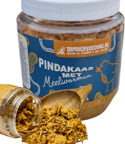 Pindakaas met Meelwormen voor Vogels – pot a 330 gram