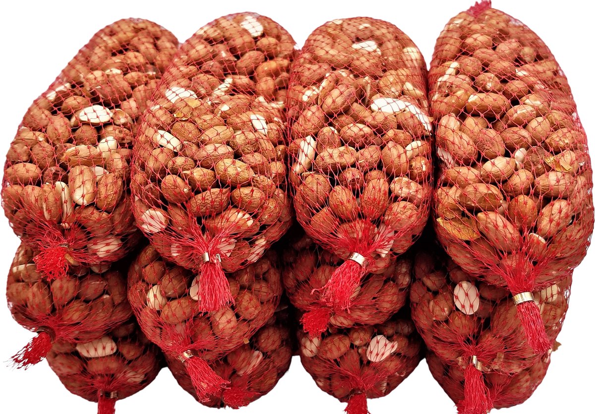 Pindanetjes voor Tuinvogels en Eekhoorns – 50 Stuks a 200 Gram