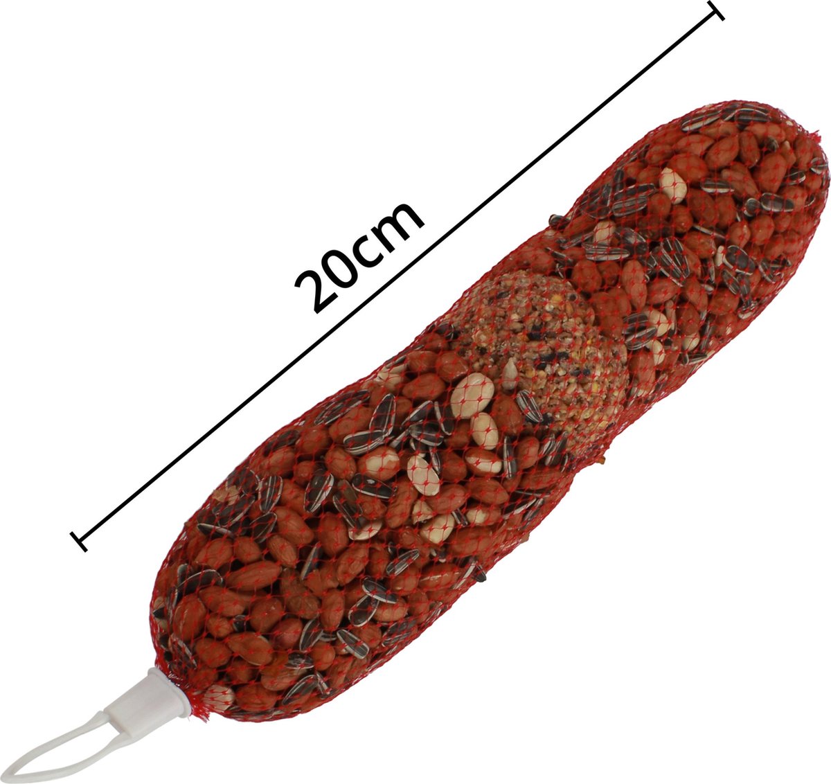 Pindaslinger met Mezenbol – 10 x 500 g – Natuurlijke Pindamix voor Tuinvogels