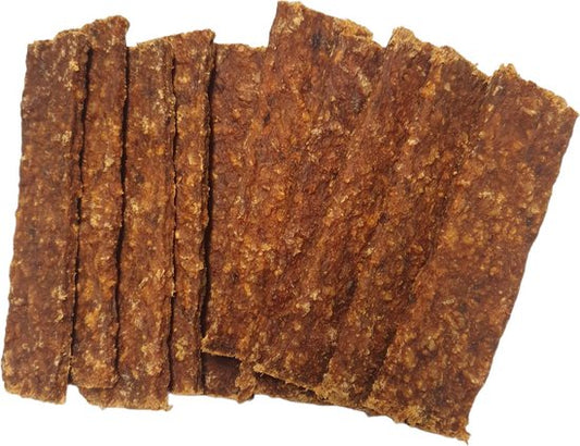 Rund Vleesstrips – 100% Rund – 500 g (circa 20 stuks) – Natuurlijke Gedroogde Hondensnack