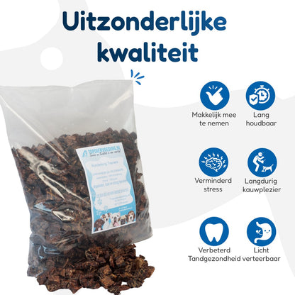 Runderlong Trainers – Vers Gedroogde Hondensnack – 1 kg