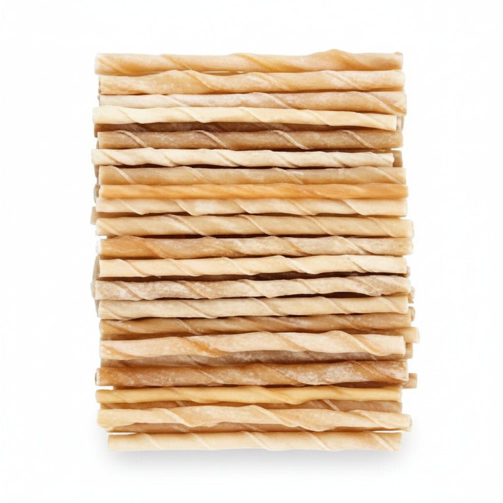 Gedraaide Kauwsticks zakje à 100 stuks