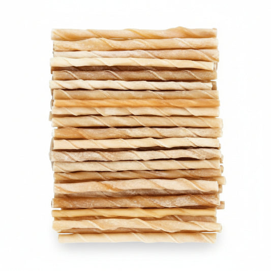 Gedraaide Kauwsticks zakje à 100 stuks