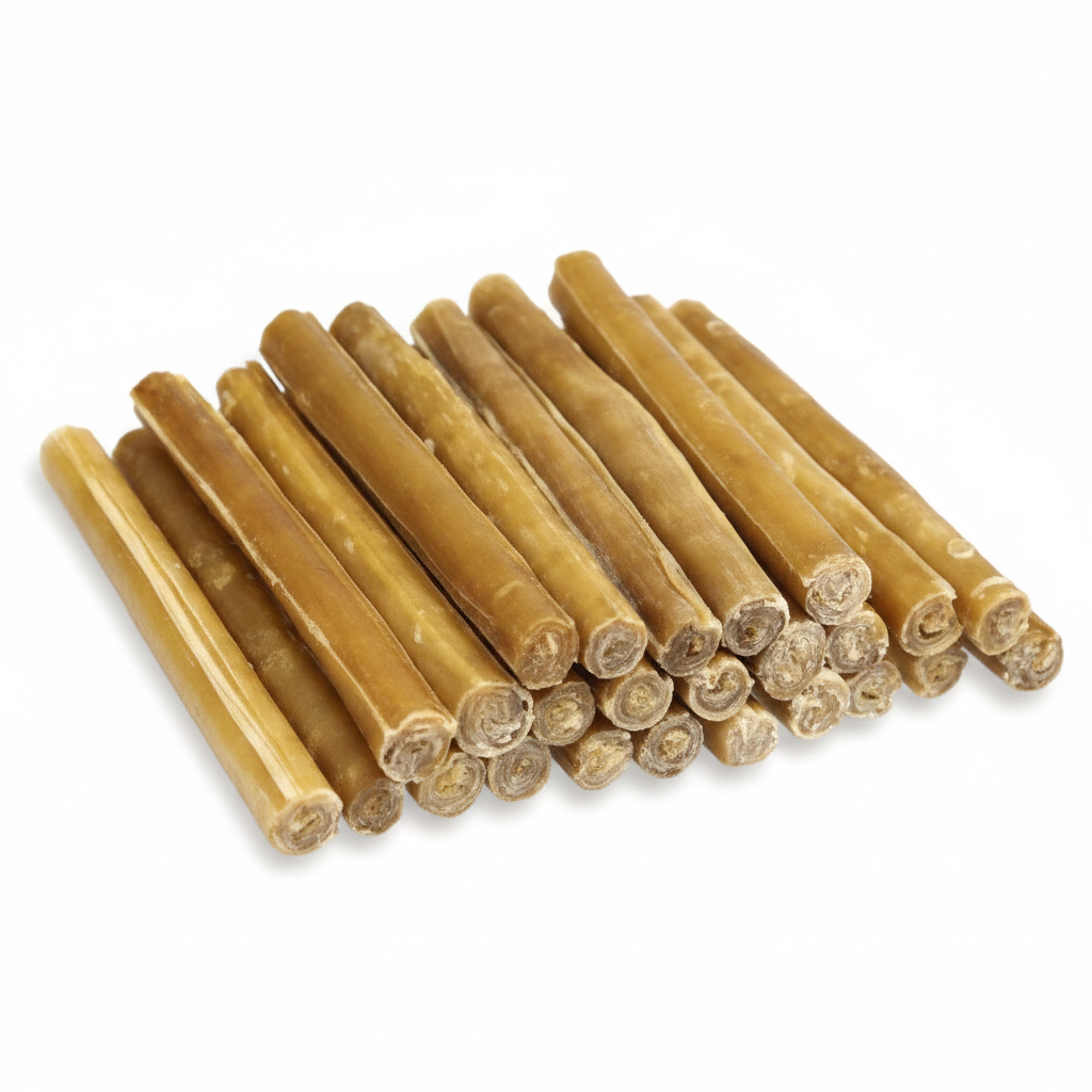Buffelhuid Geperste Staaf 10/20 mm zak à 20 stuks