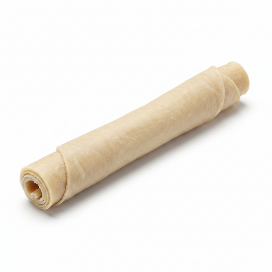 Witte Buffelhuid Kluif 10 inch / 25,5 cm